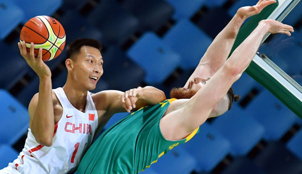 Yi Jianlian überzeugte bei den Olympischen Spielen unter anderem gegen Australien