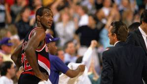 CLYDE DREXLER (1983-1998) – Teams: Trail Blazers, Rockets – Erfolge: NBA Champion, 10x All-Star, 1x First Team, 2x Second Team, 2x Third Team.