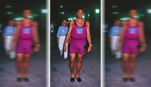 Ganz extrovertiert präsentierte sich Charles Barkley bei den Olympischen Spielen 1992 in Barcelona. Kann man mal machen - kann man aber auch lassen