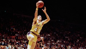 Platz 3: Jerry West (L.A. Lakers) - 29,1 Punkte in 153 Spielen