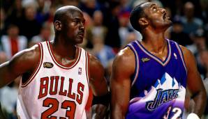 Platz 1 (52 Prozent): The Last Shot in Spiel 6 der NBA Finals 1998 gegen die Utah Jazz.