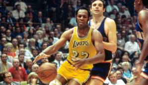 Platz 5: Elgin Baylor (Minneapolis/Los Angeles Lakers) - 1.161 Punkte, 0 Titel - Punkteschnitt: 26,39.