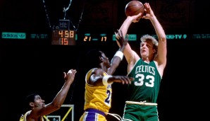 1984 bis 1986: Larry Bird (Boston Celtics)
