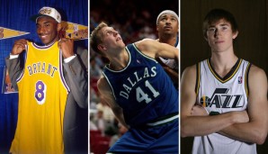 Nicht alle Stars der Liga hatten eine erfolgreiche Rookie-Saison. Ob Kobe Bryant, Dirk Nowitzki oder Steve Nash - manche Karrieren waren nach einem Jahr so nicht vorauszusehen