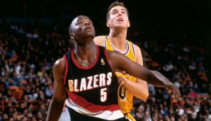 Jermaine O'Neal (Portland Trail Blazers, 1996/97): 4,1 Punkte, 2,8 Rebounds