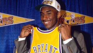 Kobe Bryant (L.A. Lakers, 1996/97): 7,6 Punkte, 1,9 Rebounds