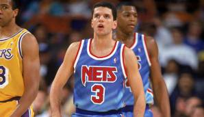 Drazen Petrovic war ein genialer Basketballer, aber seine Uniform bei den New Jersey Nets Anfang der 90er ließ arg zu wünschen übrig