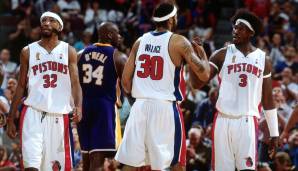 ...doch trotz des Super-Quartetts um die beiden sowie Shaq und Kobe wurden sie in den Finals 2004 von den Pistons vorgeführt