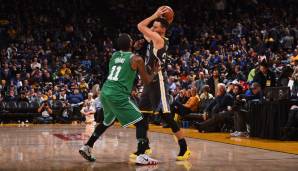 PUNKTE: Platz 10: Stephen Curry (Golden State Warriors) - 49 Punkte (16/24 FG, 8/13 3FG, 9/10 FT) gegen die Boston Celtics.