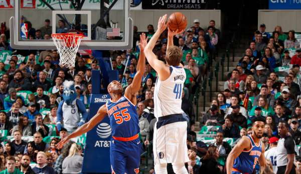 Dirk Nowitzki erzielte gegen die New York Knicks x Punkte