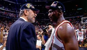 Saison 1996/97 - Salary Cap: 24,363 Mio. - Höchste Pay Roll: Chicago Bulls (58,27 Mio.) - Resultat: Champion