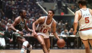 Platz 14: New York Knicks - 15. Oktober bis 10. Dezember 1969 - 12 Auswärtssiege am Stück (Bild: Walt Frazier).
