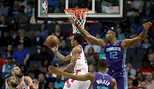 Die Toronto Raptors siegten souverän gegen die Charlotte Hornets.