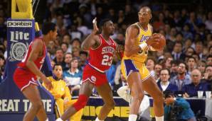 Platz 1: Kareem Abdul-Jabbar (Bucks, Lakers) - 57.446 Minuten in 1.560 Spielen