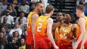 Utah Jazz: Mit Donovan Mitchell und Rudy Gobert verfügt Utah bereits über zwei Eckpfeiler für die Zukunft, abgesehen davon möchten sie aber wohl noch einiges umbauen. Picks sollen her…