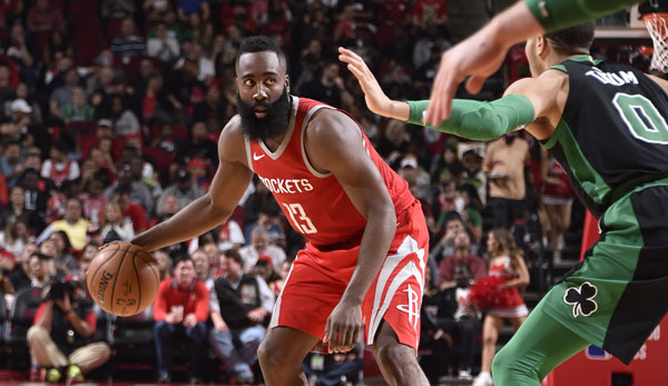 James Harden und seine Houston Rockets setzten sich haarscharf gegen die Boston Celtics durch.