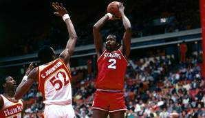Platz 6: Moses Malone (Houston Rockets, Philadelphia 76ers) - 526 Spiele zwischen dem 04.11.1978 und dem 04.03.1985.