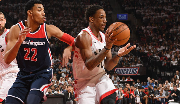 Die Toronto Raptors und Washington Wizards lieferten sich ein hochkarätiges Offensiv-Duell.
