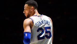 Platz 5: Ben Simmons (Philadelphia 76ers): 91 Punkte, 53 Rebounds, 45 Assists - 203 Dunkest-Punkte (5 Spiele)