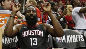 Platz 4: James Harden (Houston Rockets): 422 Punkte, 101 Assists, 31 Steals - 485,25 Dunkest-Punkte (15 Spiele).