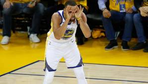 Platz 7: Stephen Curry (Golden State Warriors): 383 Punkte, 91 Rebounds, 81 Assists - 459,75 Dunkest-Punkte (14 Spiele).
