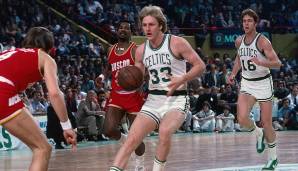 PLATZ 11 - Larry Bird: 34 Punkte für Boston Celtics vs. Houston Rockets am 14. April 1980. Alter: 23 Jahre, 129 Tage.