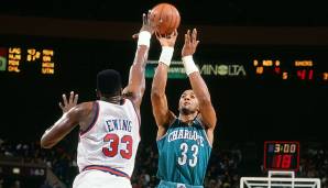 PLATZ 11 - Alonzo Mourning: 34 Punkte für Charlotte Hornets vs. New York Knicks am 14. Mai 1993. Alter: 23 Jahre, 95 Tage.