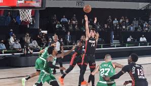 PLATZ 5 - Tyler Herro: 37 Punkte für Miami Heat vs. Boston Celtics am 23. September 2020. 20 Jahre und 247 Tage.