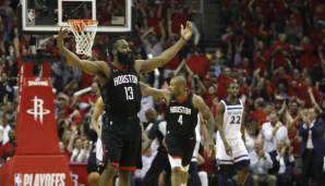 Platz 4 - Houston Rockets: Sechs Siege holten die Rockets in Spiel Sieben einer Serie, vier mal ging eine Seven-Game-Series verloren.