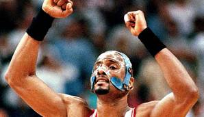 Eine andere Heat-Legende mit Maske: Alonzo Mourning.