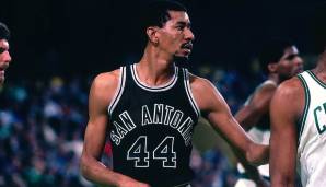Platz 5: George Gervin (1976-1986) - PER: 21 über 59 Playoff-Spiele - Teams: Spurs, Bulls.