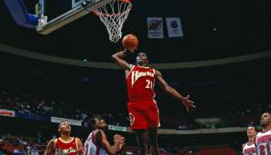 Platz 16: Dominique Wilkins (1982-1999) - PER: 18,7 über 56 Playoff-Spiele - Teams: Hawks, Celtics, Magic.