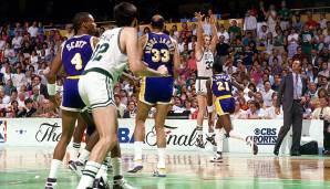 Platz 3: Boston Celtics - 14 Siege (17.04.1986-06.05.1987) - Ende der Serie: Niederlage in Spiel 3 der Conference Semifinals gegen die Milwaukee Bucks (121:126 OT).