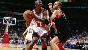 Platz 6: Chicago Bulls - 13 Siege (26.04.1996-06.05.1997) - Ende der Serie: Niederlage in Spiel 2 der Conference Semifinals gegen die Atlanta Hawks (95:103).