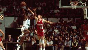 Platz 11: Boston Celtics - 12 Siege (03.05.1975-12.04.1977) - Ende der Serie: Niederlage in Spiel 3 der Conference Semifinals gegen die Philadelphia 76ers (100:109).