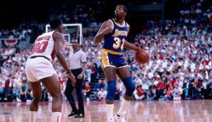 19 ASSISTS: Magic Johnson, L.A. Lakers, insgesamt 8-mal: 1985 (3-mal), 1986, 1987, 1988 (2-mal), 1991