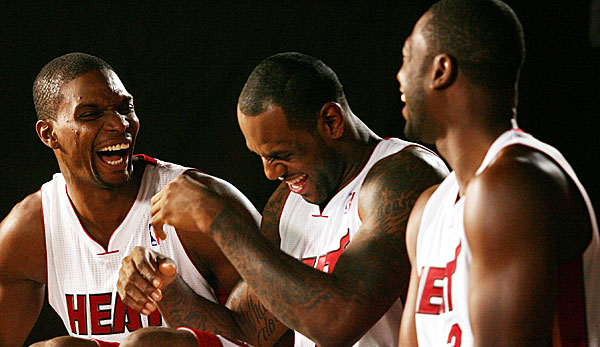 LeBron James gründete 2010 mit Chris Bosh und Dwyane Wade die Big Three der Miami Heat.