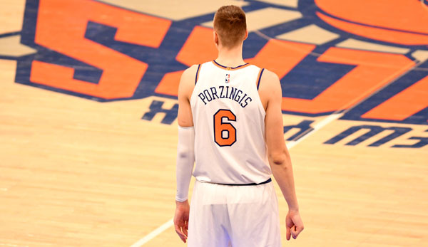 Kristaps Porzingis wird den New York Knicks wohl erst 2019 wieder zur Verfügung stehen.
