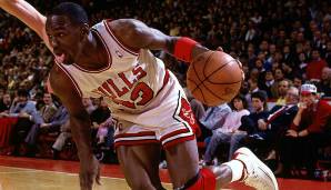 Platz 6: Michael Jordan (1984/85, Chicago Bulls) - 28,2 Punkte, 6,5 Rebounds, 5,9 Assists.