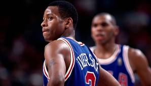 Platz 13: Allen Iverson (1996/97, Philadelphia 76ers) - 23,5 Punkte, 7,5 Assists.