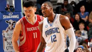 CENTER: Platz 3: Dwight Howard (Orlando Magic) und Yao Ming (Houston Rockets) - jeweils 4 Prozent.