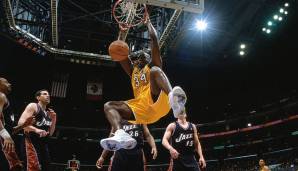 Platz 1: Shaquille O'Neal (Los Angeles Lakers, Miami Heat, Phoenix Suns, Cleveland Cavaliers) - 85 Prozent.