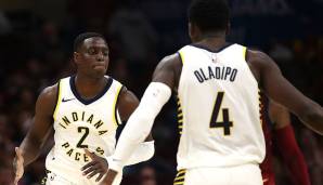 Platz 9: Indiana Pacers - Darren Collison (12,4 Punkte, 2,6 Rebounds, 5,3 Assists) und Victor Oladipo (23,1 Punkte, 5,2 Rebounds, 4,3 Assists)