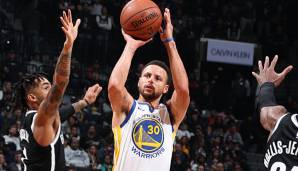 Stephen Curry stellte in Brooklyn einen neuen NBA-Rekord auf.