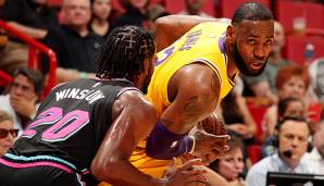 LeBron James führt die Los Angeles Lakers mit einer starken Performance zum Sieg gegen die Heat.
