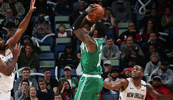 Kyrie Irving führt die Boston Celtics mit einer starken Leistung zum wichtigen Sieg in New Orleans.