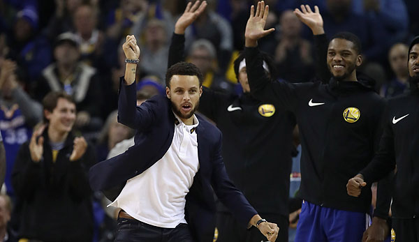 Ohne Curry verloren die Warriors fünf der letzten acht Spiele.