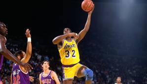 Platz 14: Magic Johnson (Los Angeles Lakers): 24 Assists am 09. Januar 1990 gegen die Phoenix Suns.