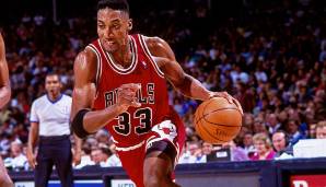 Platz 16: Scottie Pippen (1987-2004): 810 Siege (68,8 Prozent Siegquote) - Teams: Bulls, Rockets, Blazers.