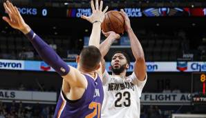 PUNKTE - Platz 5: Anthony Davis (New Orleans Pelicans): 53 Punkte (16/29 FG, 0/1 Dreier) gegen Phoenix Suns am 26. Februar 2018.